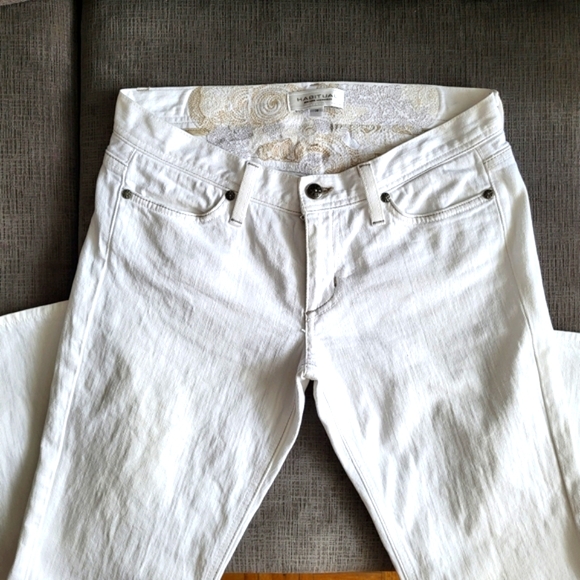 Habitual Straight Leg White Jeans Size 28 - Picture 3 of 16